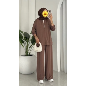 Oysho muadil fermuarlı Takım kahve