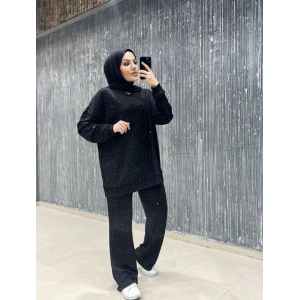 Oysho taşlı takım siyah