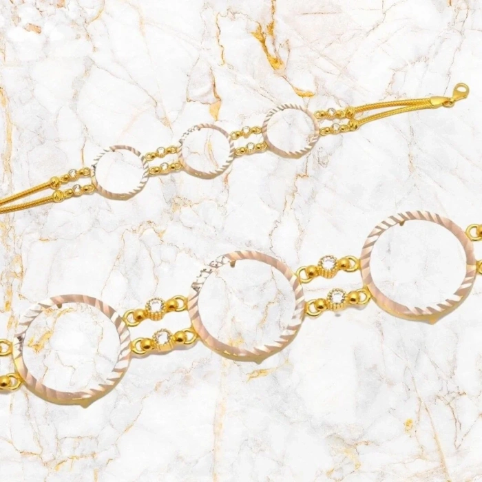 14 Ayar Altın 3 Çeyrekli Bileklik