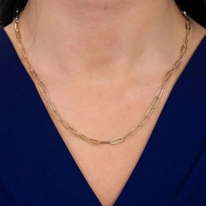 14 Ayar Altın Ataç Zincir