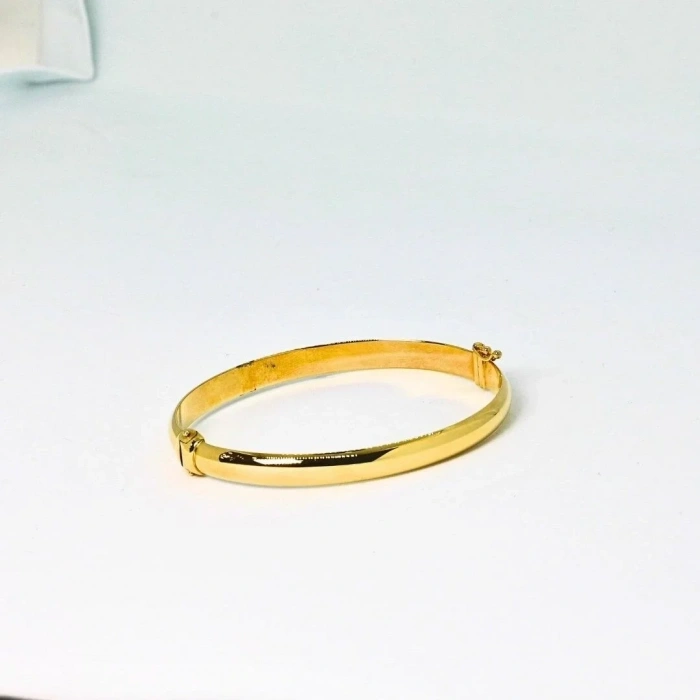 14 Ayar Altın Bilezik Kelepçe