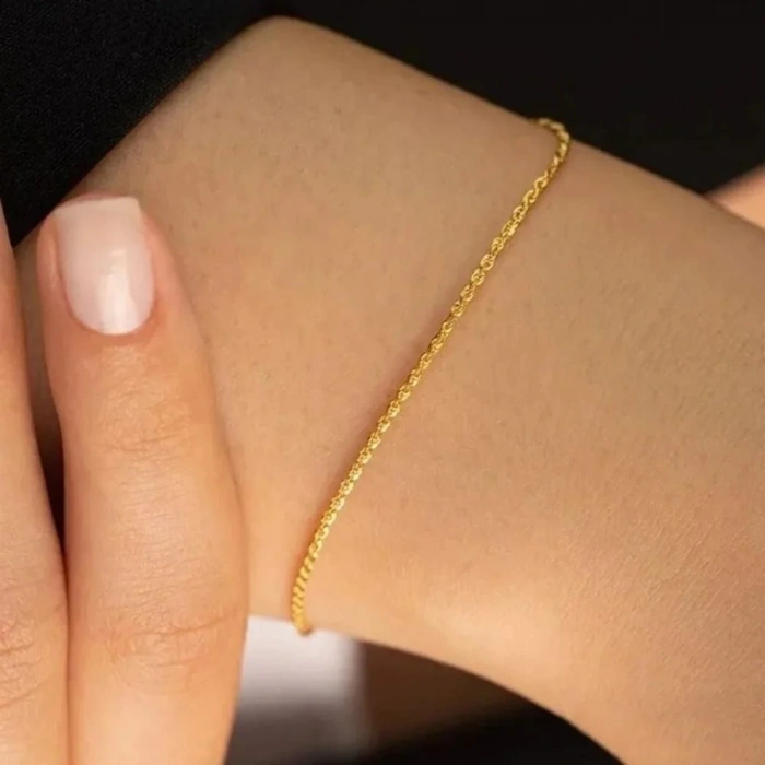 14 Ayar Altın Burgu Bileklik