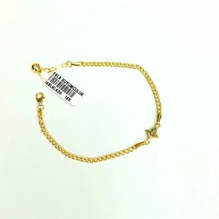 14 Ayar Altın Fatma Ana Bileklik