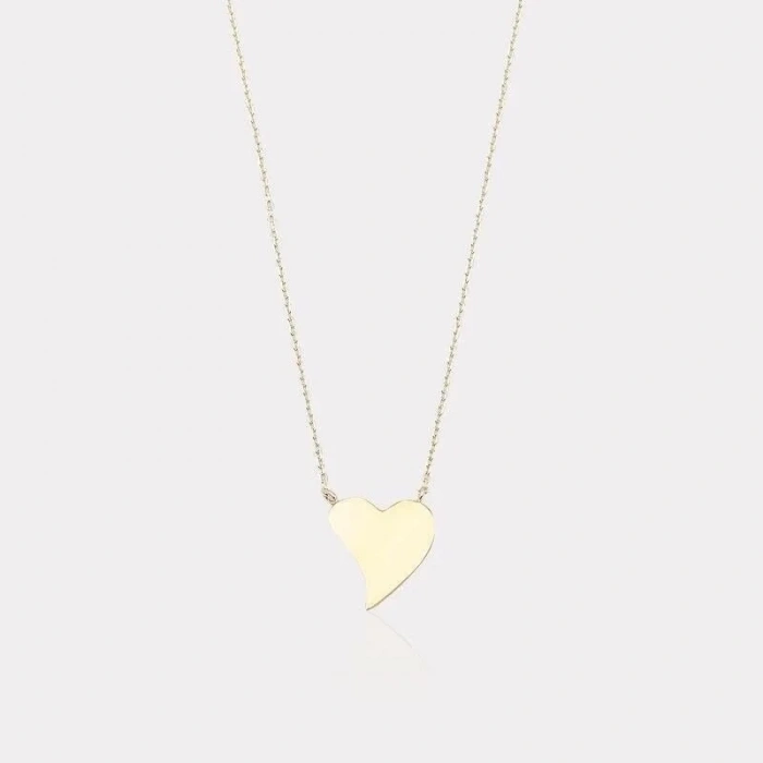 14 Ayar Altın Kalp Kolye
