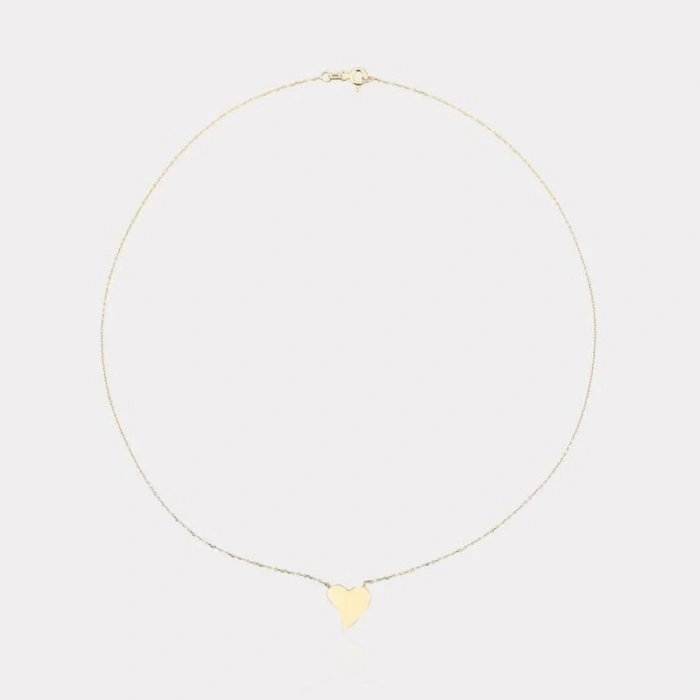 14 Ayar Altın Kalp Kolye