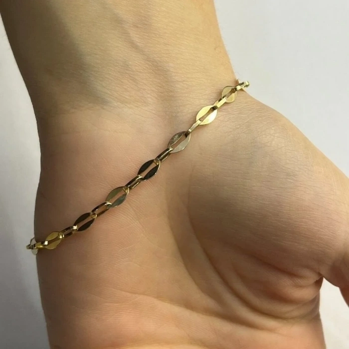 14 AYAR ALTIN KİLİT ZİNCİR BİLEKLİK