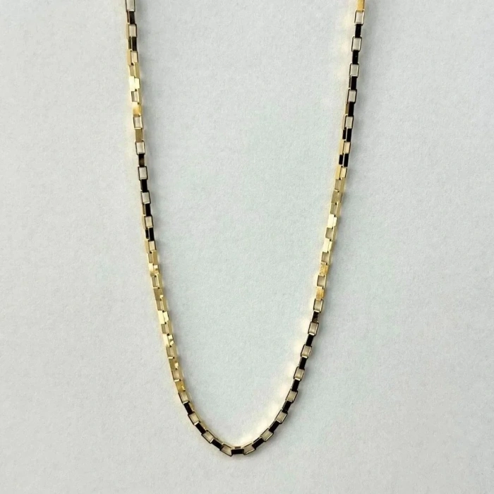 14 Ayar Altın Küp Zincir