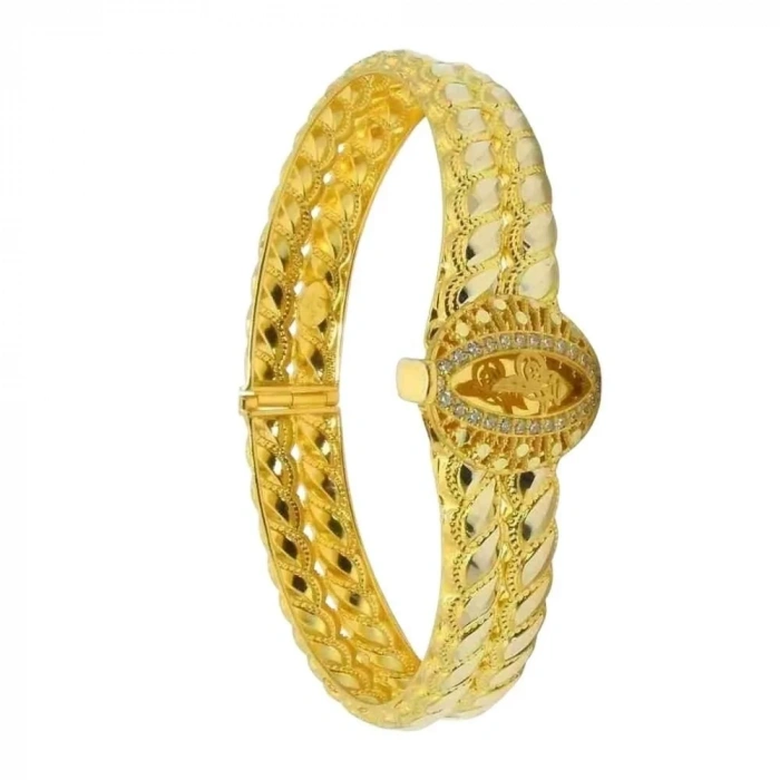 14 Ayar Altın Trabzon Hasır Kelepçe