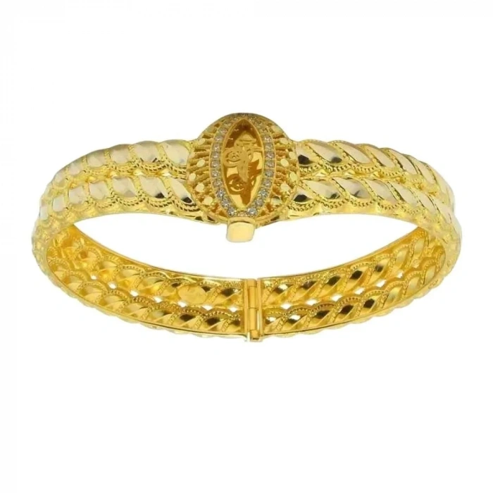 14 Ayar Altın Trabzon Hasır Kelepçe