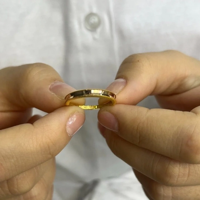 14 AYAR ALTIN YARIM AJDA YÜZÜK