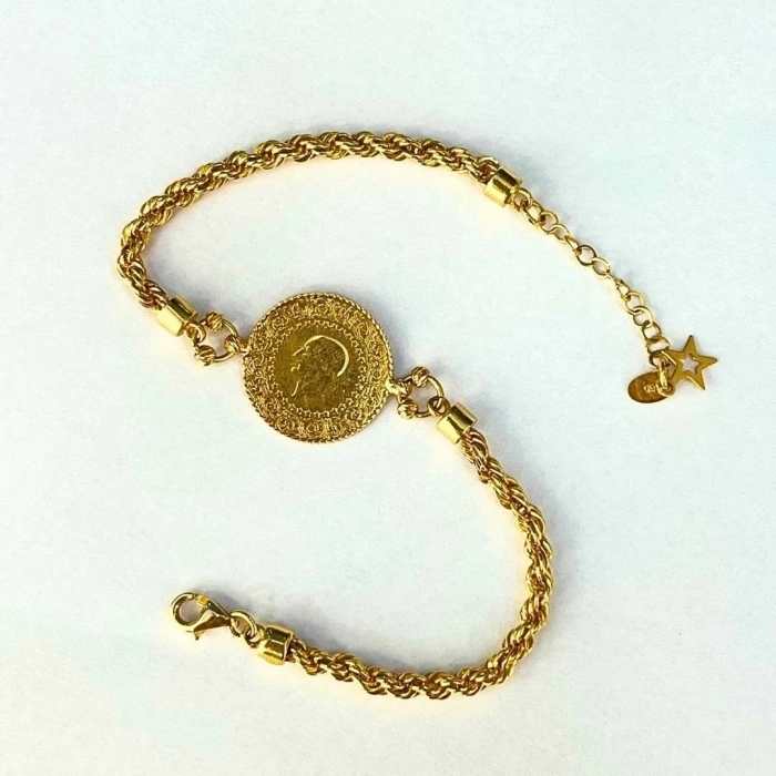 14 Ayar Halat Çeyrekli Bileklik