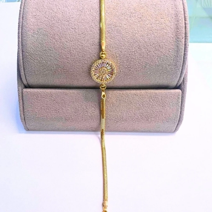 Altın Balık Sırtı Trapez Bileklik