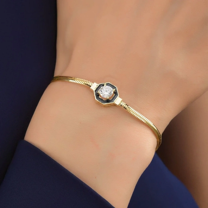 Altın Çağla Balıksırtı Bileklik