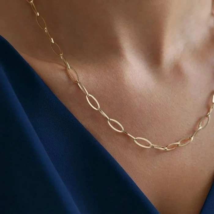 Altın Geniş Ataç Zincir