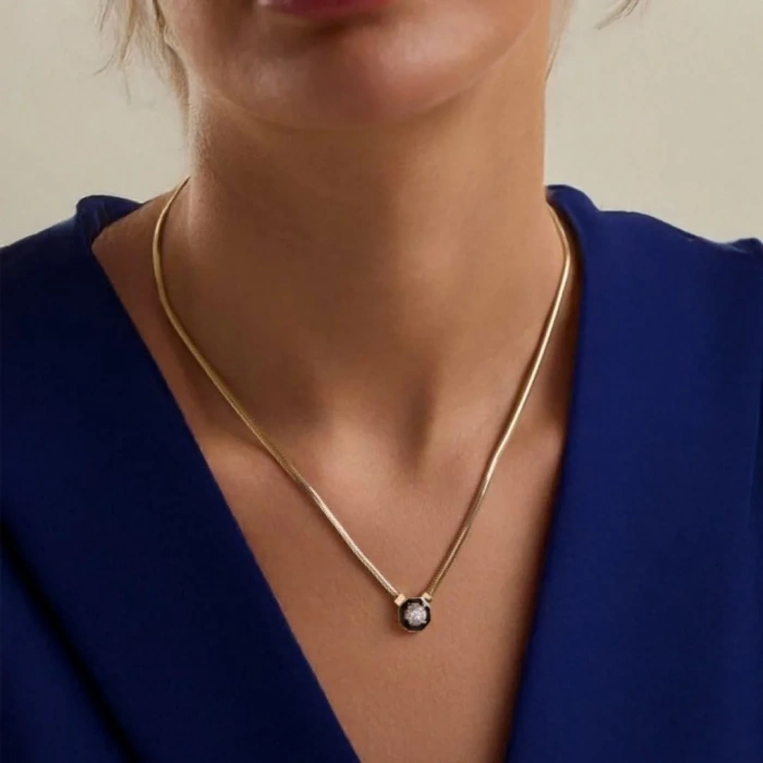 Balık Sırtı Çağla Kolye Zincir