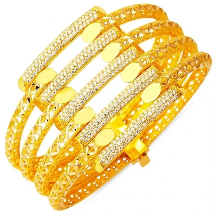 Beşli Kaburga 8 Ayar Altın Kelepçe