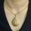 14 Ayar Altın Pullu Zincirli Kolye