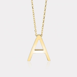 14 Ayar Altın Harf Kolye