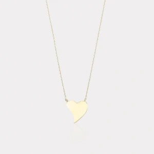 14 Ayar Altın Kalp Kolye