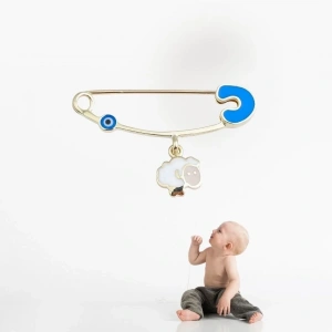 14 Ayar Altın Kuzu Bebek İğnesi