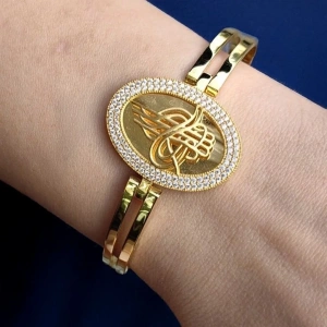 14 Ayar Altın Turalı Kaburga Kelepçe