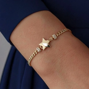 Altın Yıldızlı Gurmet Bileklik