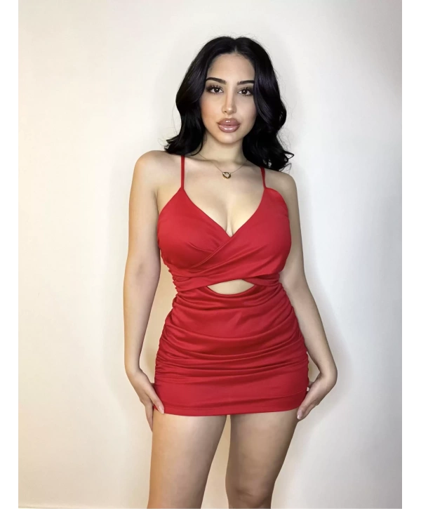 Büzgülü Fantezi Elbise