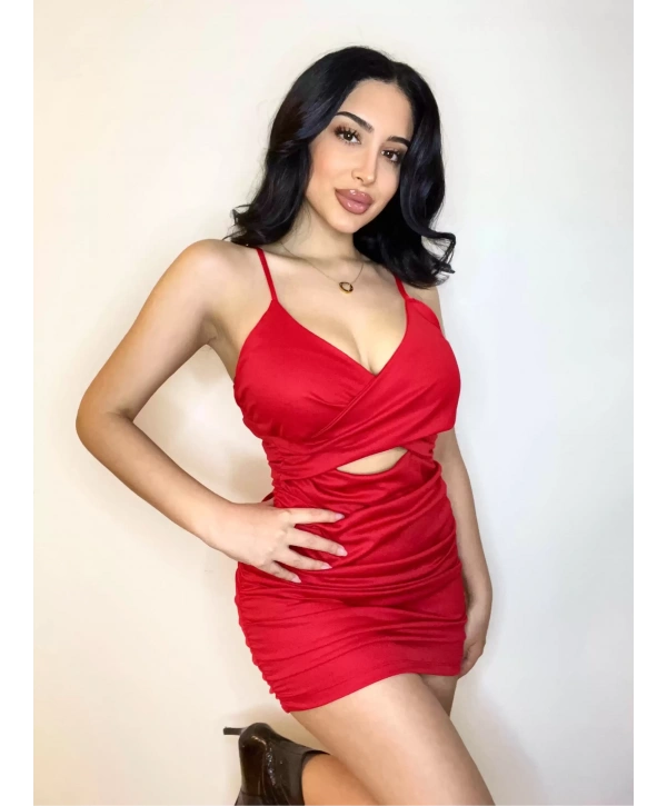 Büzgülü Fantezi Elbise